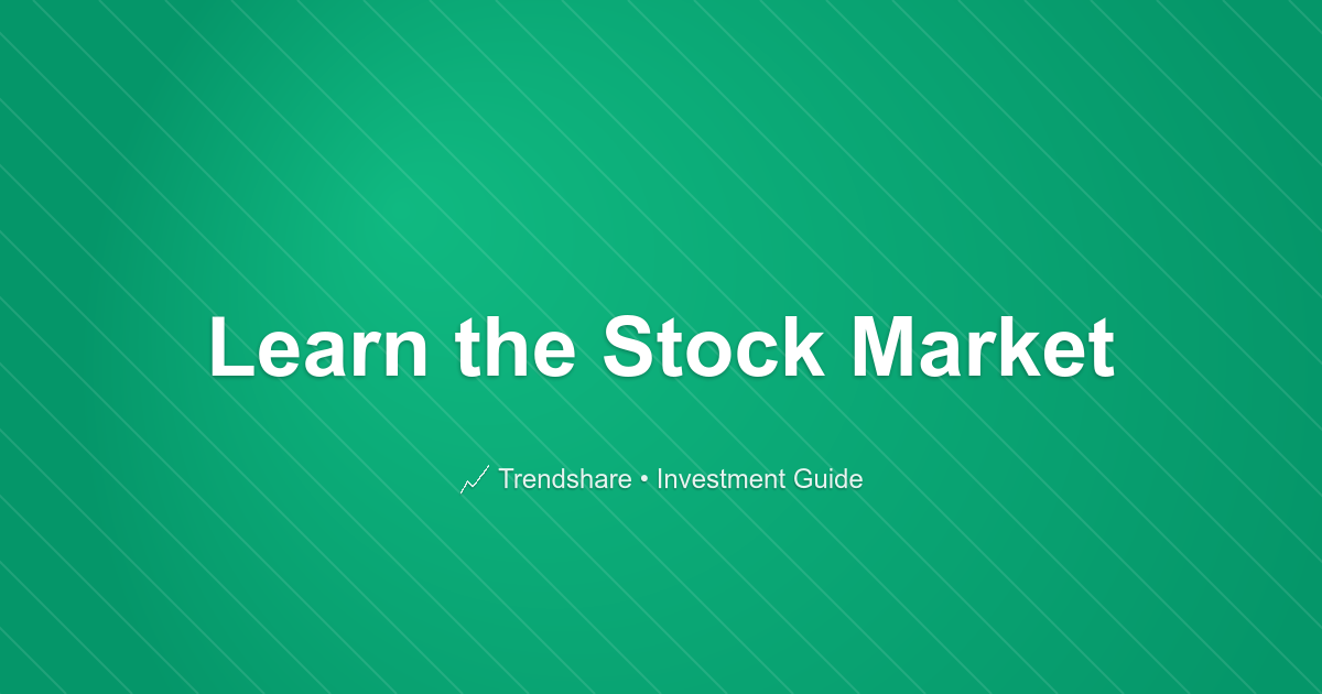 Learn the Stock Market - Investment Guide