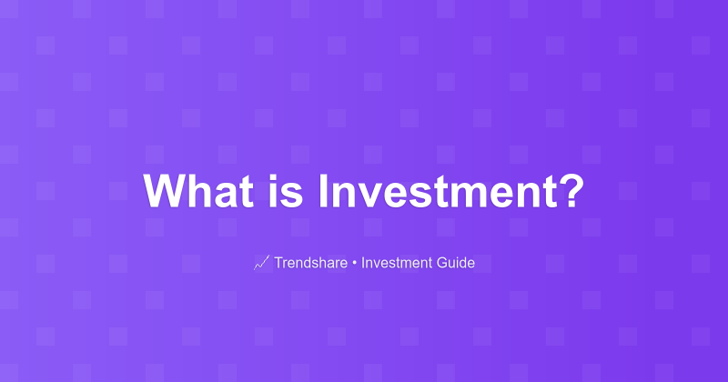 What is Investment? - Investment Guide