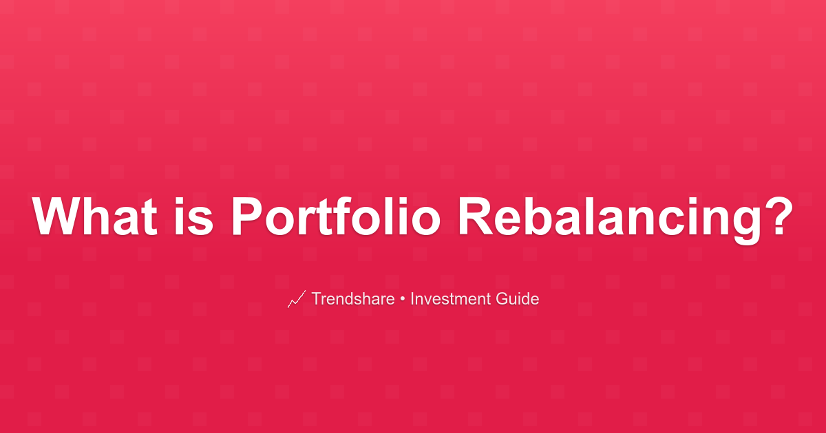 What is Portfolio Rebalancing? - Investment Guide