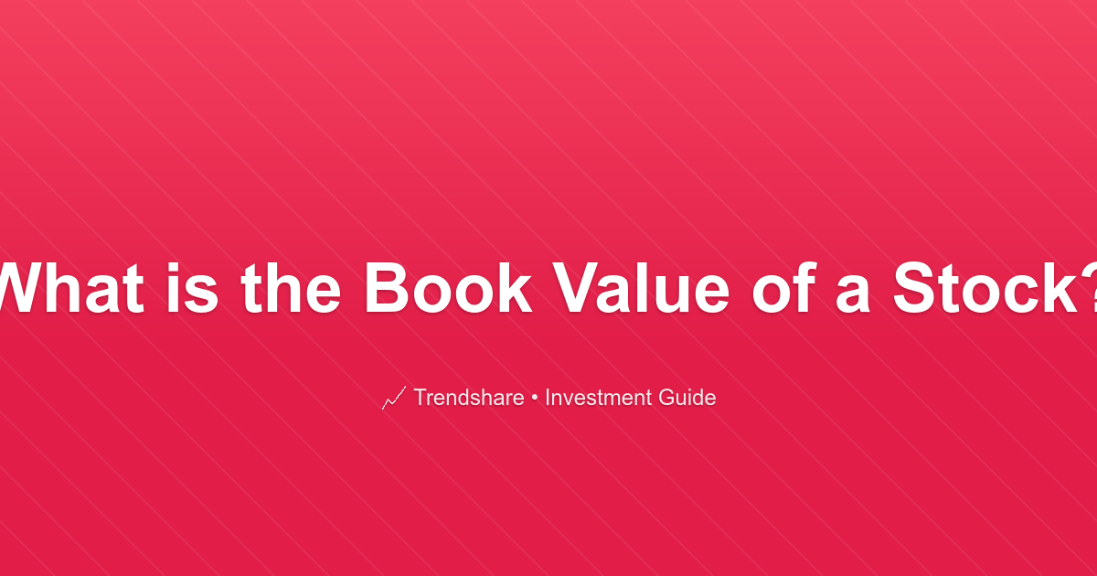 What is the Book Value of a Stock? - Investment Guide