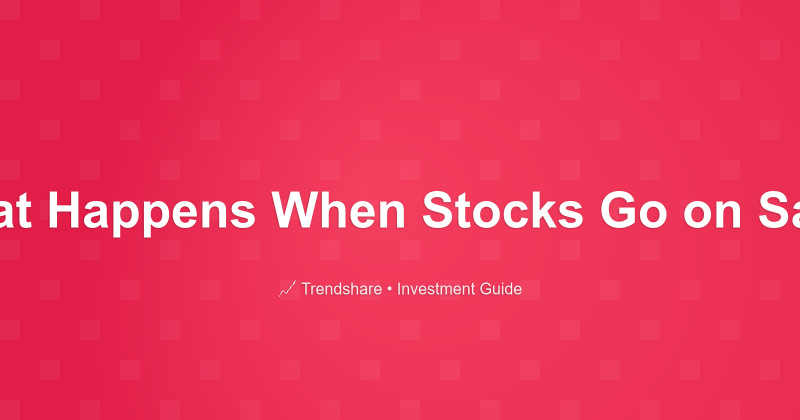 What Happens When Stocks Go on Sale? - Investment Guide